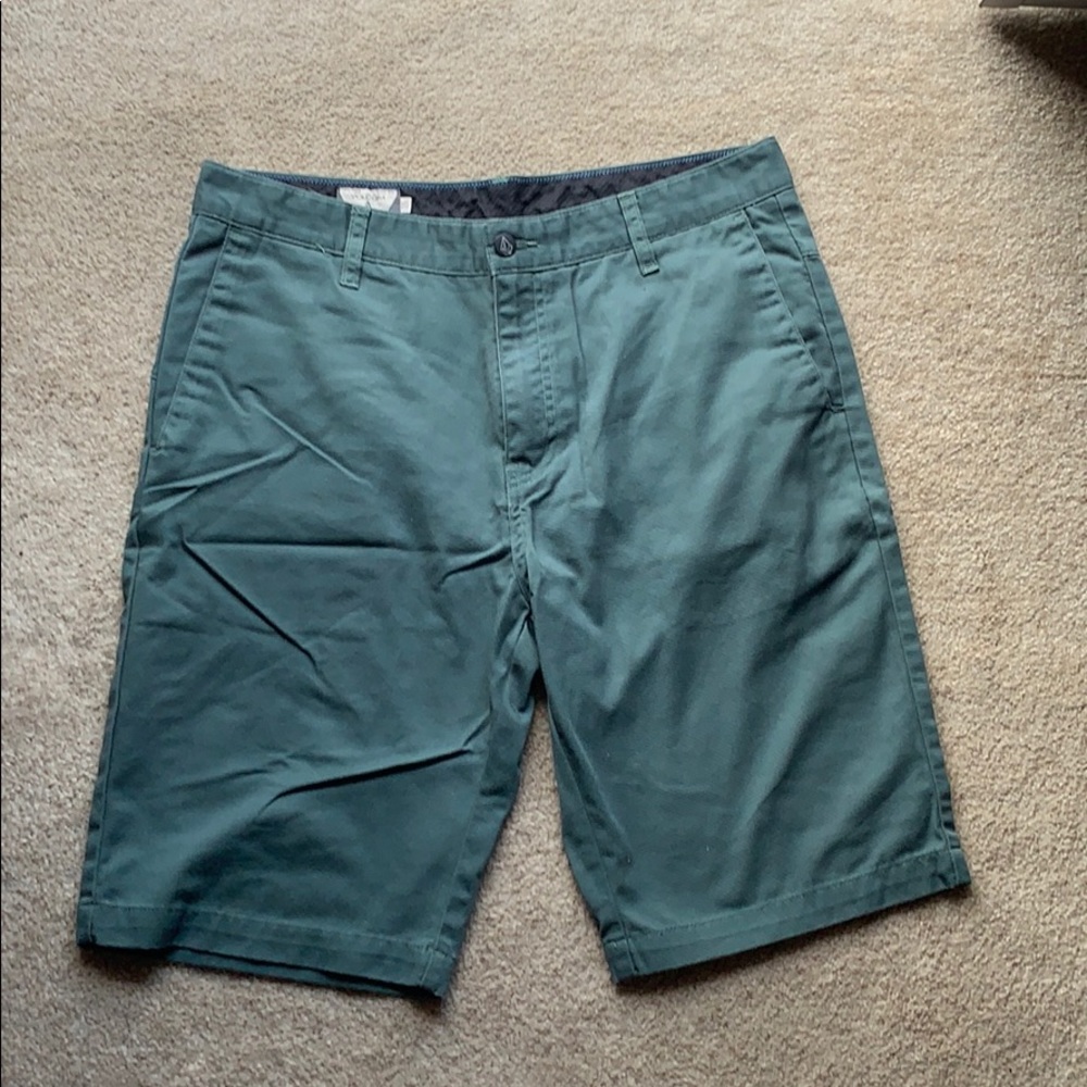 Green Volcom Shorts